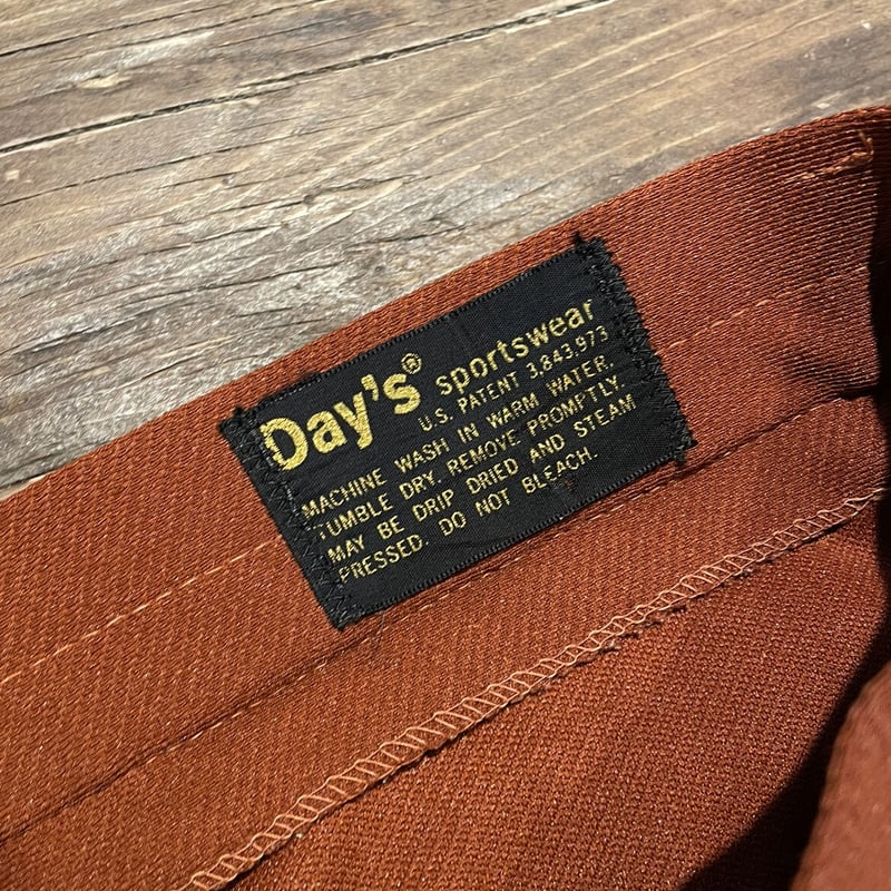70s Day's sportswear polyester flare pants | su