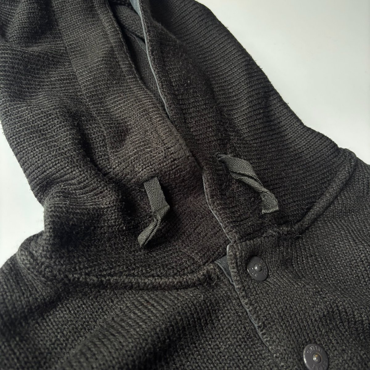 Stone Island henley neck knit hoodie | sui & shara