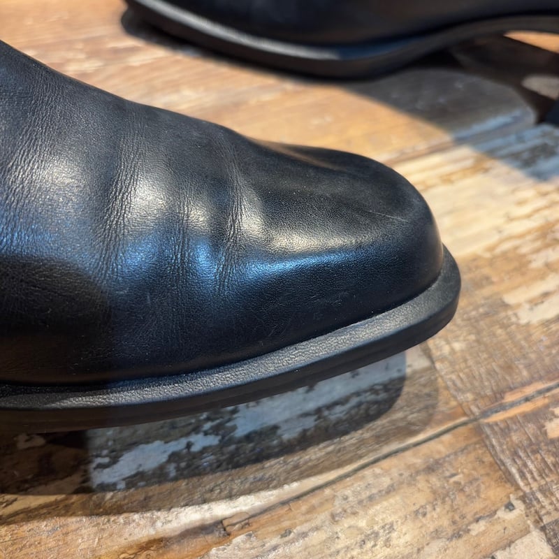 00s Clarks square toe leather side gore boots |