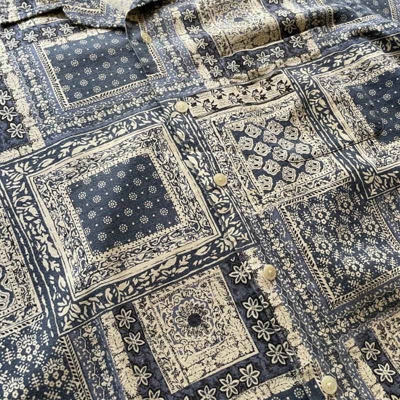 L バンダナ ralph lauren vintage caldwell ralphlauren 開襟シャツ L/バンダナ vintage caldwell ラルフ