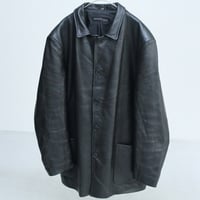 90s~ KENNETH COLE leather car coat
