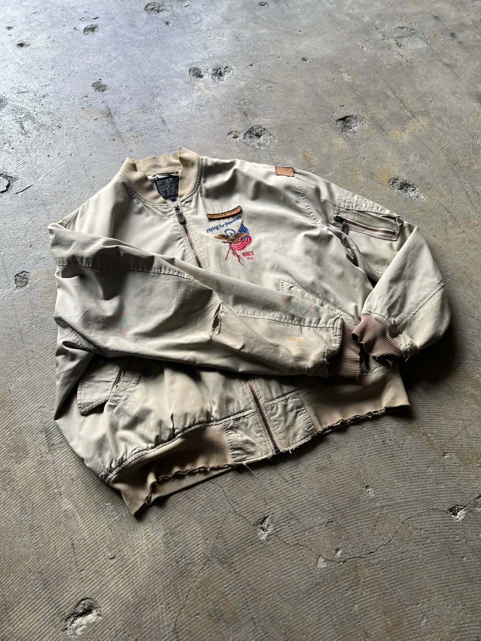 80s〜 avirex l2b type flight jacket made in usa