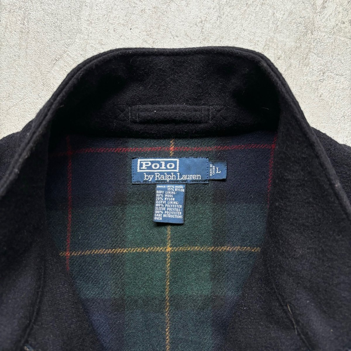 リ*ウ様 90s くく BALMAIN leather Harrington jack