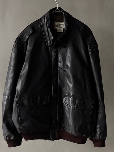80年代 エルエルビーン レザージャケット(80s L.L.Bean A-2 type leather jacket “Thinsulate”|エルエルビーン)