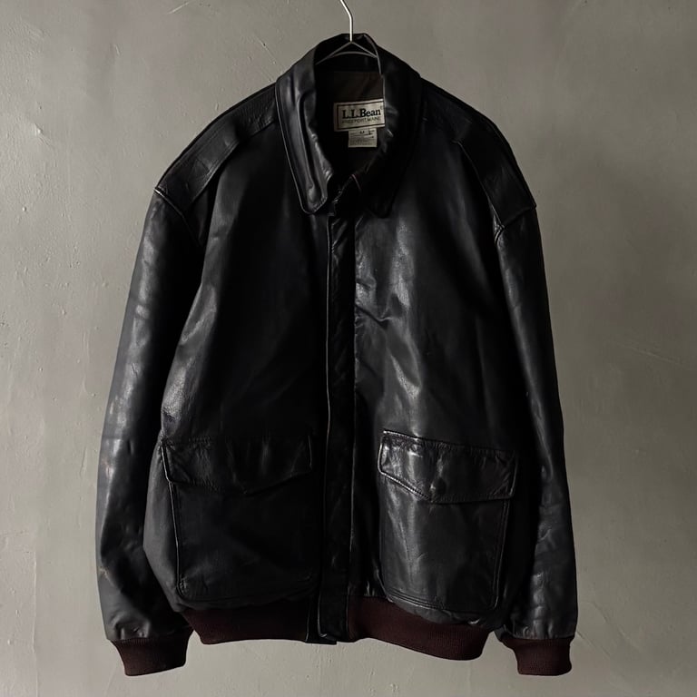 80s L.L.Bean A-2 type leather jacket “Thinsulate”｜エルエルビーン