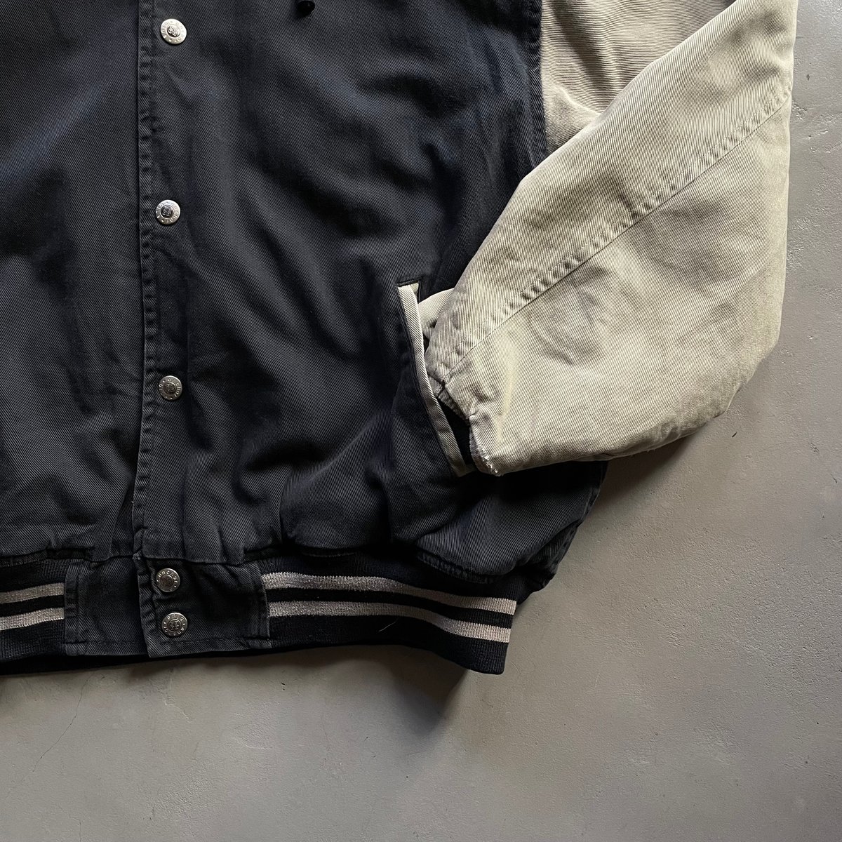 90s ETOWN アノラックジャケット XL ネイビー/グレー 90's OLD NAVY - Nylon Anorak Parka (size-S) ¥11000+tax