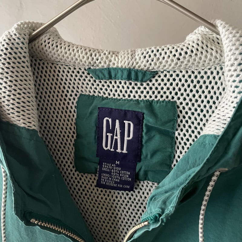 90s GAP cotton×nylon zip-up jacket | sui & shara 90s GAP cotton×nylon zip-up jacket | sui & shara
