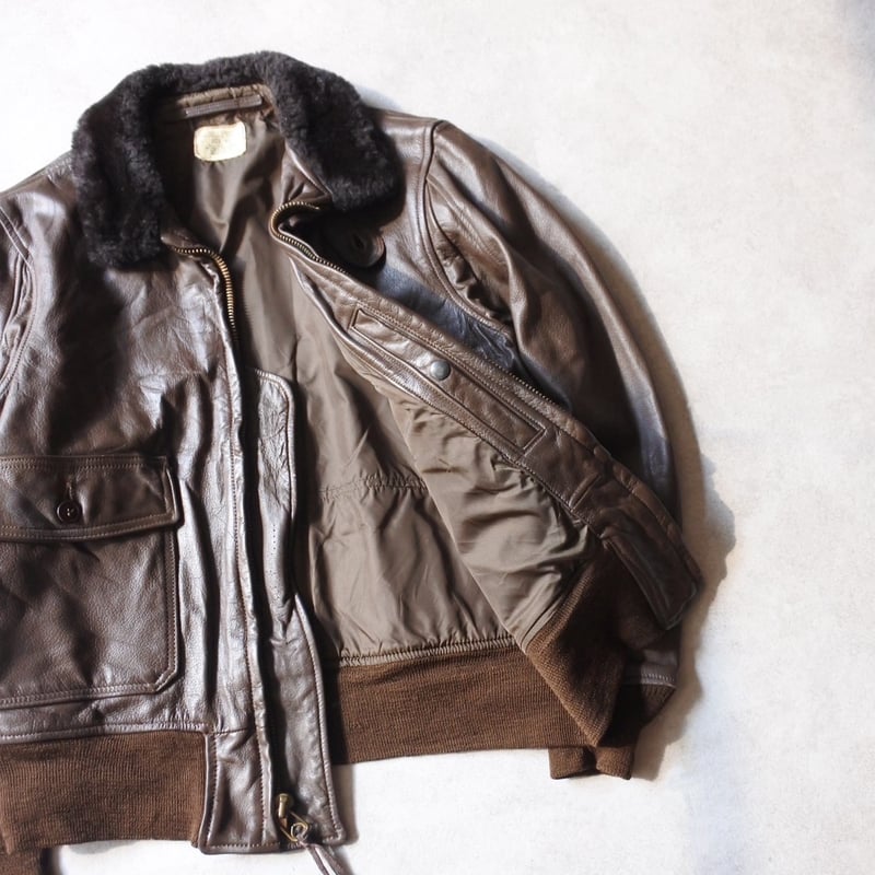 70s U.S.Navy G-1 leather flight jacket | sui &