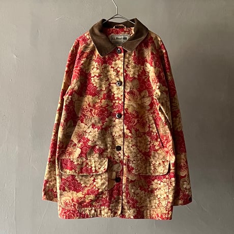 90s L.L.Bean flower pattern hunting jacket