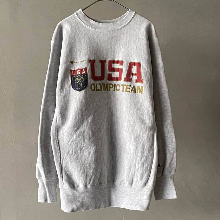 90s Champion reverse weave ''olympic''print sweat shirt｜チャンピオン