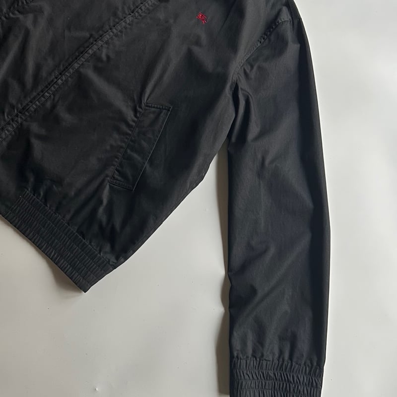 ◯BURBERRYGOLF ブラックキルティングジップアップジャケット BURBERRYGOLF ブラックキルティングジップアップジャケット