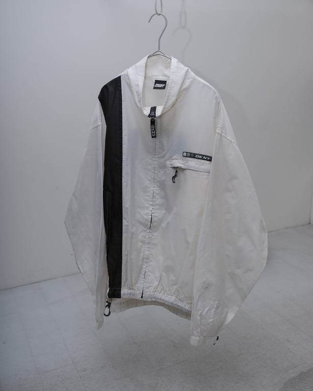 90年代 ダナキャラン ナイロンジャケット（90s~ DKNY ACTIVE design ripstop nylon zip up jacket｜ダナキャラン）
