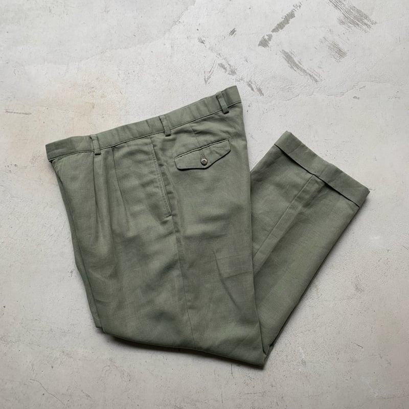 90s Dockers 2tuck linen cotton slacks | sui & s 90s Dockers 2tuck linen cotton slacks | sui & s