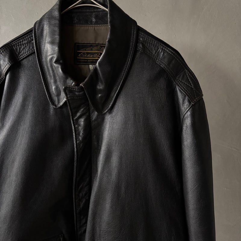 80s Eddie bauer A-2 type leather jacket “44 LO