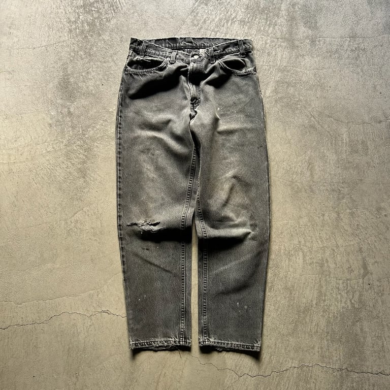90s〜 Levis 550 black denim pants｜リーバイス