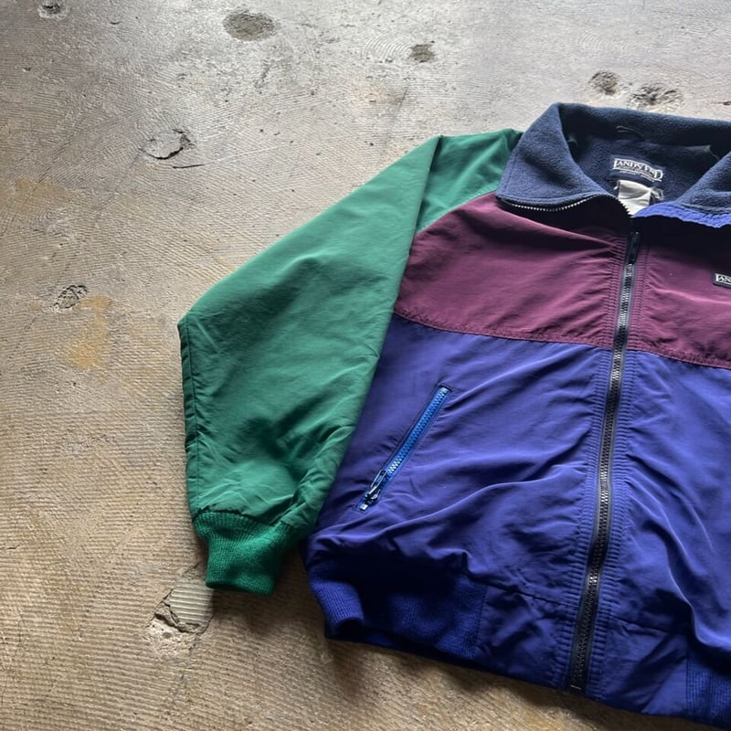 90s LANDS' END multicolor warm up jacket | sui