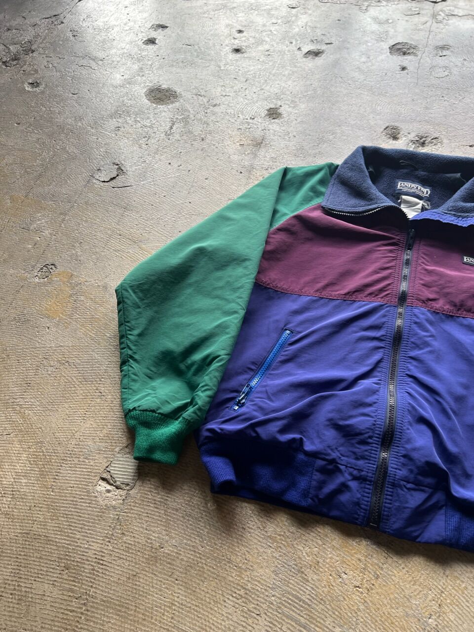 90s Lands End ウォームアップジャケット スコールジャケット LANDS'END - 90s USA製LANDS' END ランズエンド スコール