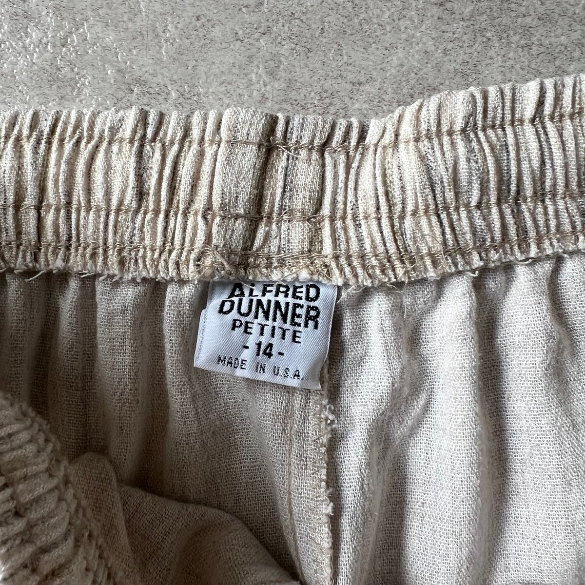 90’s ALFRED DUNNER USA製 ストライプ イージーパンツ fit=scale-down,w=1200