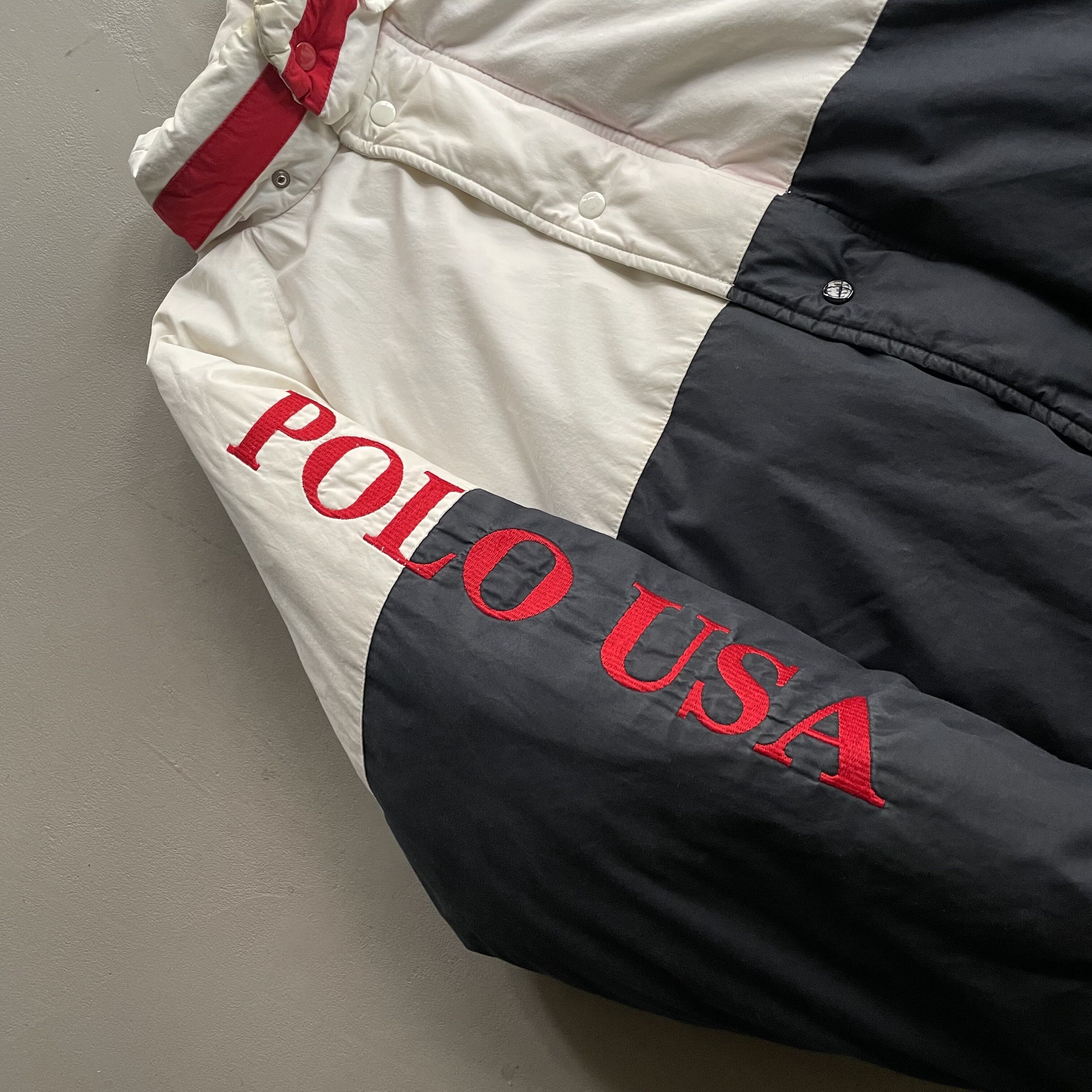 90s Ralph Lauren ''cookie patch'' 2tone design