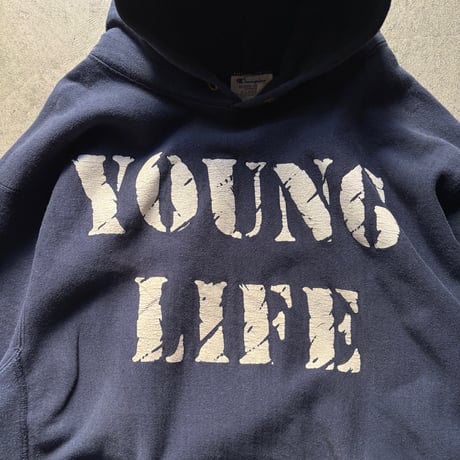 80s Champion reverse weave "YOUNG LIFE"