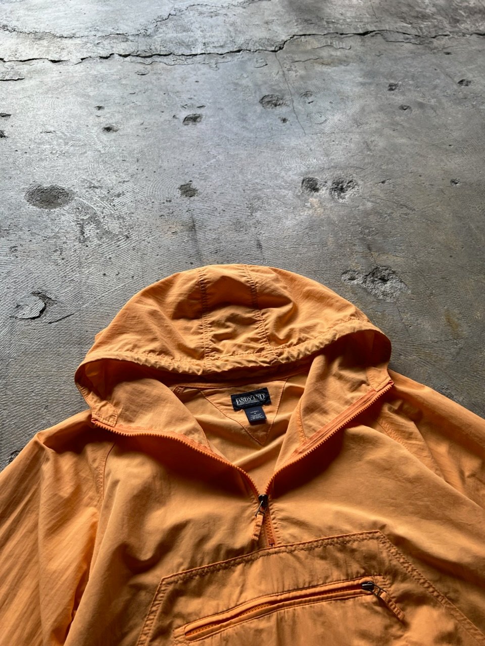 90s Lands' end cotton anorak hoodie Made in USA 90s Lands' end cotton anorak hoodie Made in USA