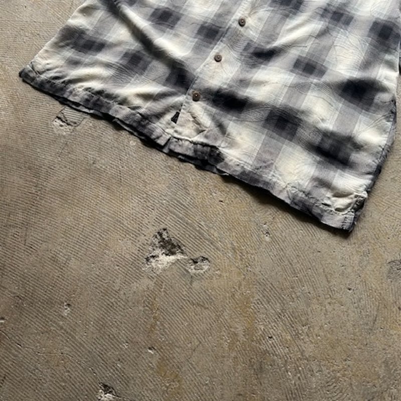 90s Tommy bahama silk ombré check s/s shirt | s