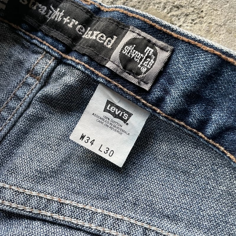 00s Levi's silver tab “straight +relaxed”denim