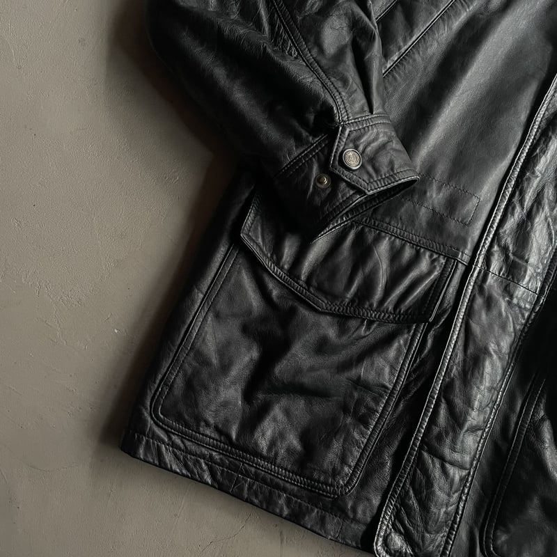 WILLIAM BARRY ブラック　レザージャケット 90s William barry design leather jacket | sui &