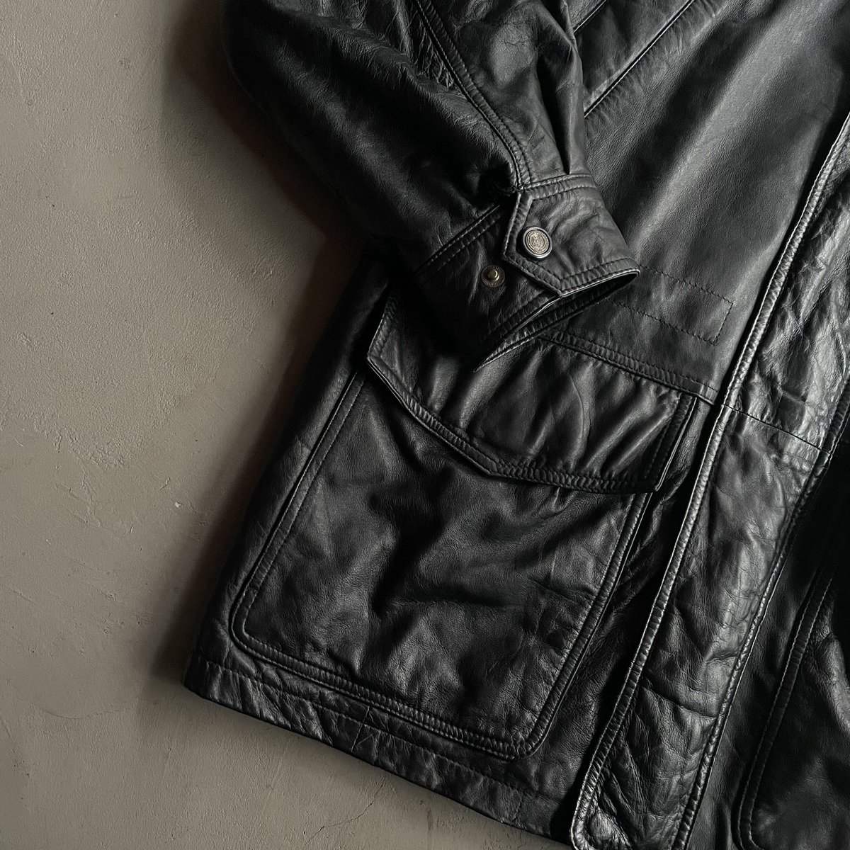 WILLIAM BARRY ブラック　レザージャケット 90s William barry design leather jacket | sui &