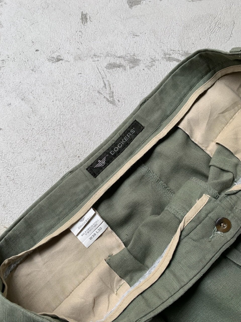 90s Dockers 2tuck linen cotton slacks | sui & s