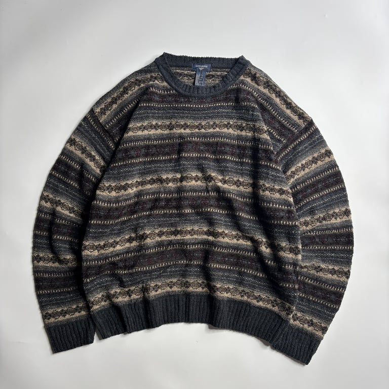 NOS 90's~ Dockers all over pattern acryl/cotton knit｜ドッカーズ