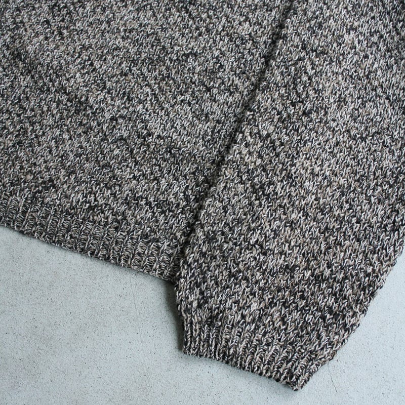 トップス vintage ramie cotton henry neck sweater 90s Ramie/Cotton henry neck knit sweater | sui