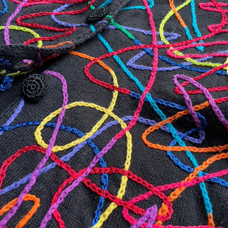 MICHAEL SIMON マイケルサイモン　カーディガン　刺繍　厚手 MICHAEL SIMON マイケルサイモン カーディガン 刺繍 厚手