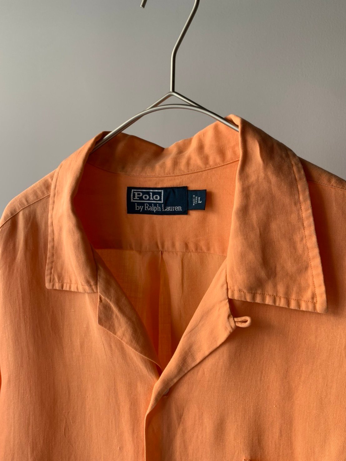 90s Polo Ralph Lauren リネンオープンカラーポロシャツ 90's~ Polo by Ralph Lauren LINEN×COTTON Opencollar Shirt 90