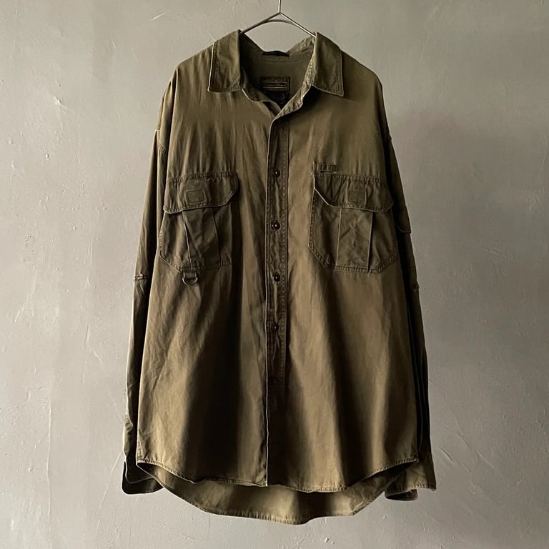 80s〜 Eddie bauer rufton twill shirt｜エディーバウアー