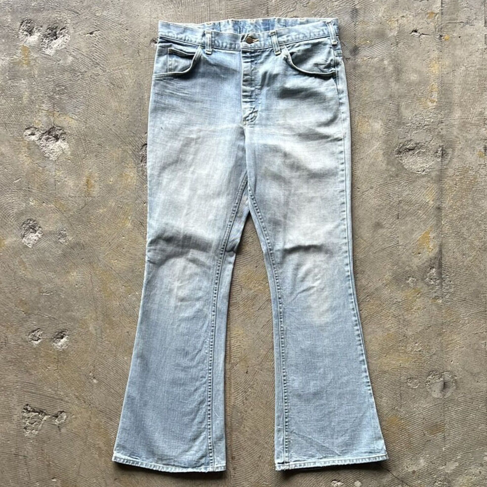 70s Lee 202 bell bottom flare denim pants | sui