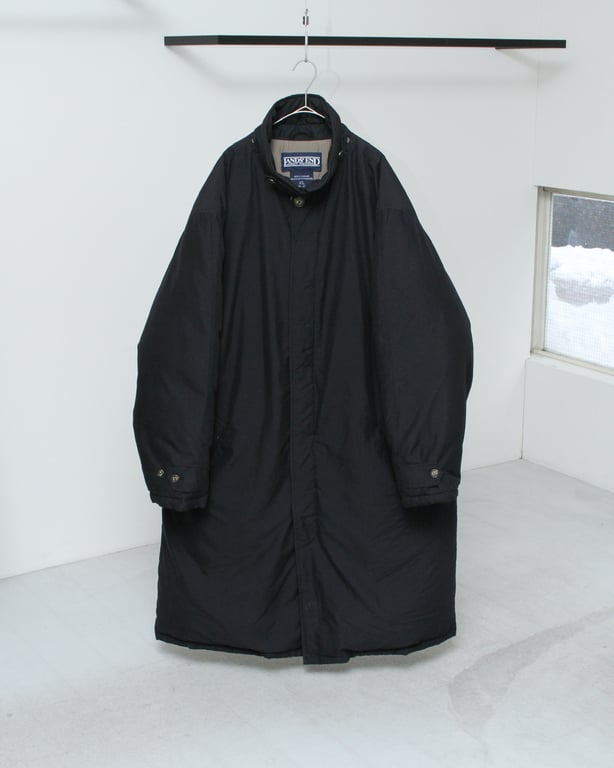90s~ LANDS' END "down filling" balmacaan coat