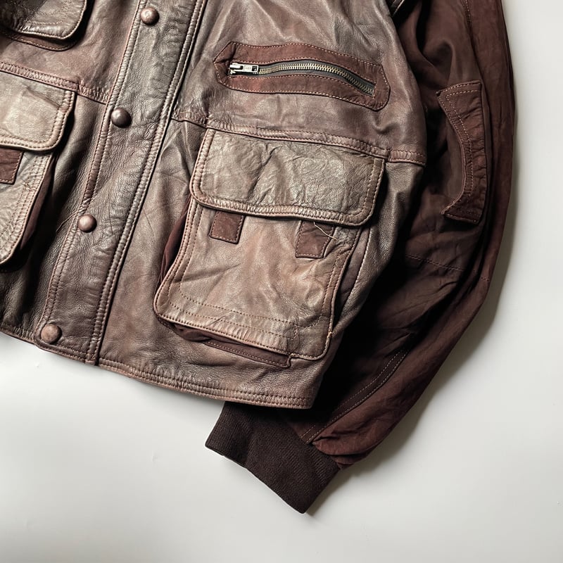 90s 2way leather/suede jacket | sui & shara