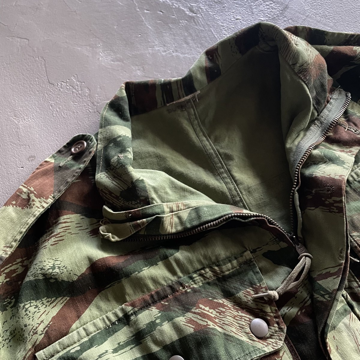 50~60s French army lizard camo paratrooper jack