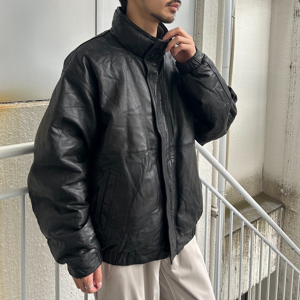 80s Eddie Bauer leather down jacket | sui & shara 80s Eddie Bauer leather down jacket | sui & shara