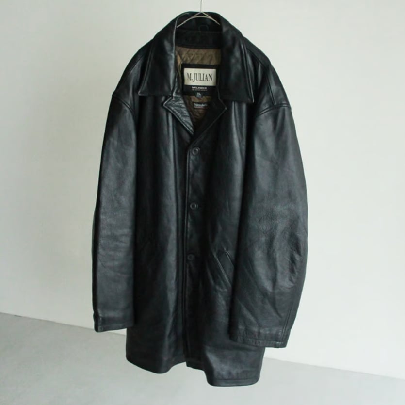90s~ M.julian leather car coat/detachable quilt 90s~ M.julian leather car coat/detachable quilt