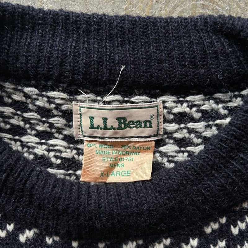 L.L. Bean birds eye knit 80s バーズアイ 80s L.L.Bean 
