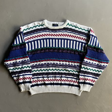 80s LINEAGE 3Dニット 80s LINEAGE 3D knit | What'z up