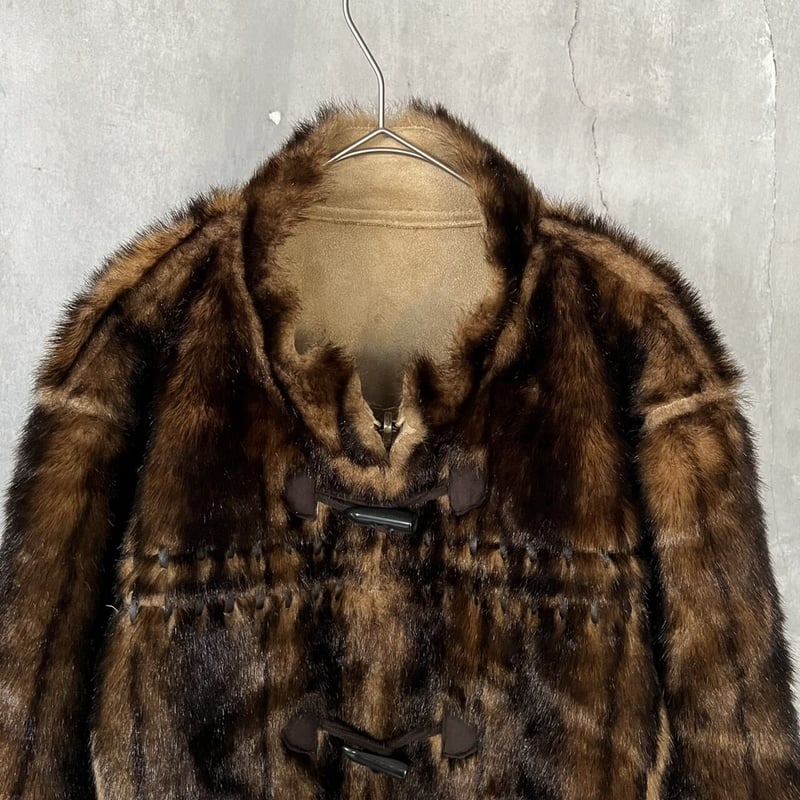 専用　80sヴィンテージリバーシブルブルゾン毛皮ジャケットリアルファーVTG 専用 80sヴィンテージリバーシブルブルゾン毛皮ジャケットリアル