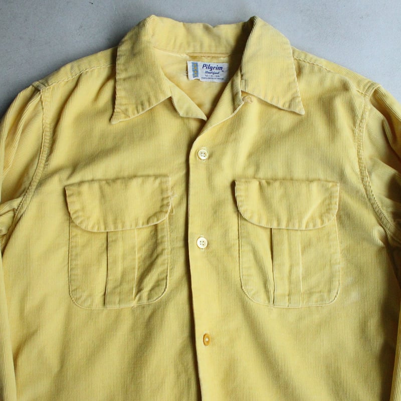 50s Pilgrim corduroy open collar shirt | sui &