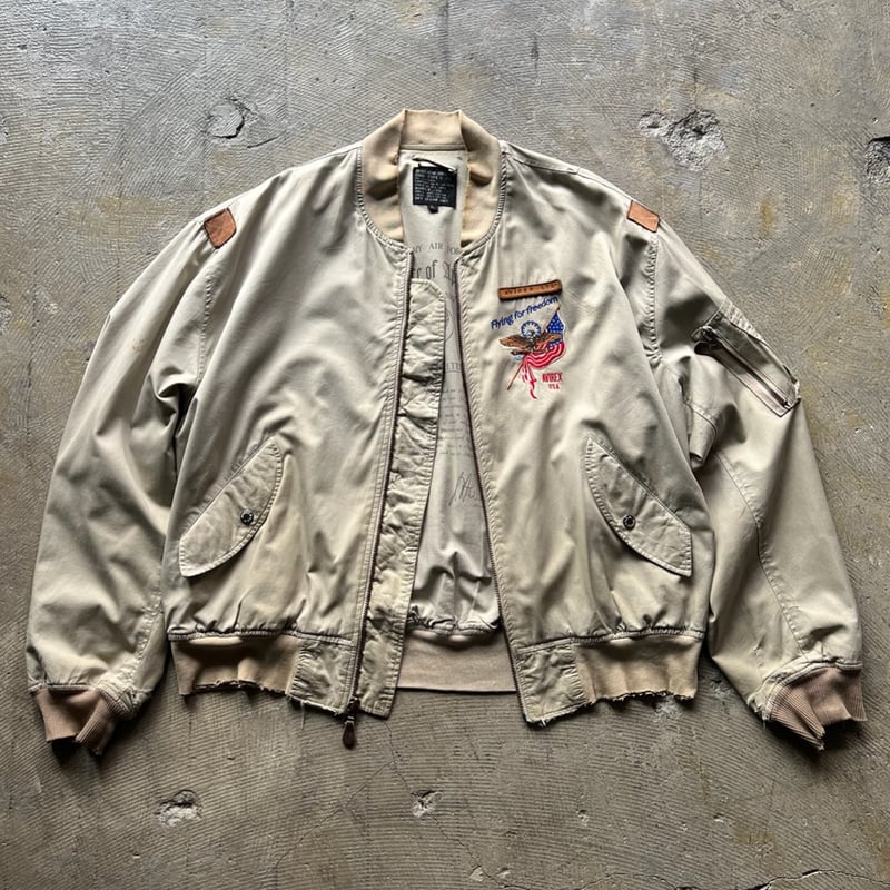 80s〜 avirex l2b type flight jacket made in usa