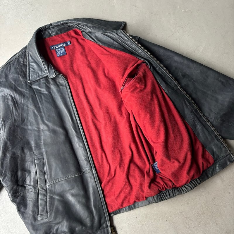 90s Nautica leather jacket | sui & shara