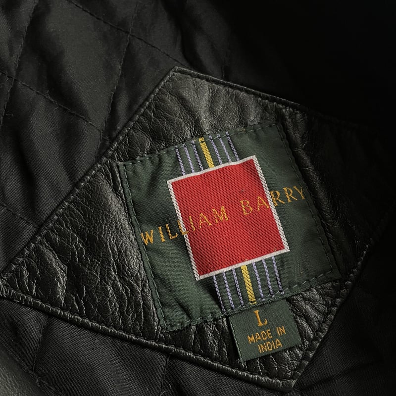 WILLIAM BARRY ブラック　レザージャケット 90s William barry design leather jacket | sui &