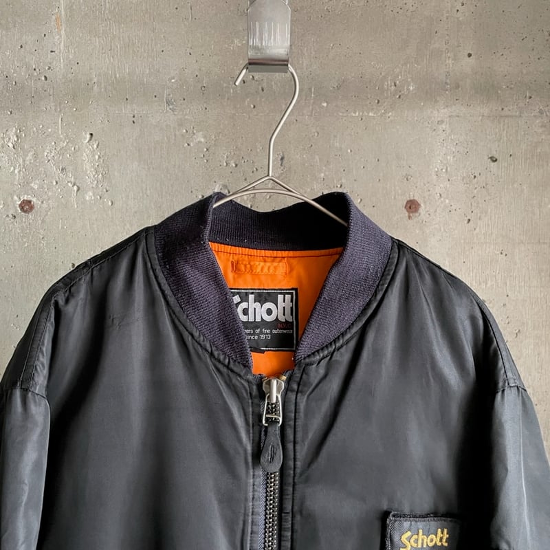 90s schott MA-1 flight jacket | sui & shara 90s schott MA-1 flight jacket | sui & shara