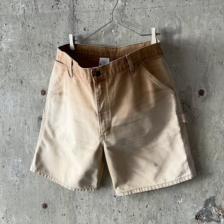 90s RRL フェード ダックパンツ usa製 三ツ星 ダック地 希少 ワーク タックショートパンツ